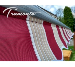 Markiza tarasowa ANTRACYT 250x200 Bordo-Beż PREM